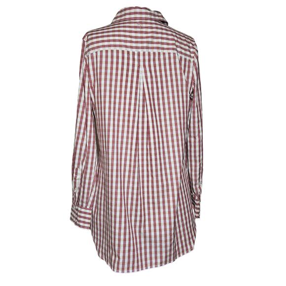Tyler Boe Checkered Button Up Cotton Blouse Size Small - Picture 2 of 5